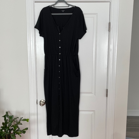 Hill Dresses Hill Long Black Button Down Dress Poshmark